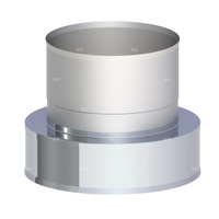 Zakończenie wylotu rury dwuściennej z podłączeniem nasady obrotowej fi 150mm (1,0)