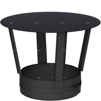 Daszek przeciwdeszczowy fi130mm lakierowany na czarno