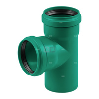 Trójnik MAGNAPLAST KG 2000 KGEA 87.5' PP-md DN 250 x DN 250 x DN 250 (ww x ww x wz), kolor zielony