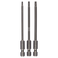 Zestaw 3 końcówek wkrętakowych (T) T8, T10, T15, 89 mm
