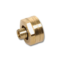 Przejściówka SANHA DKHV VPE trzyczęściowy, mosiądz (niklowanie), 3/4'' x 16 mm (GW x zw)