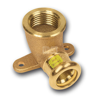 Kolano 90' SANHA Press Gas ścienne, Cu, 12 mm x 1/2'' (zw x GW)