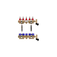Rozdzielacz mosiężny do OP z przepływ - QIK BASIC II C- 8 sekcji