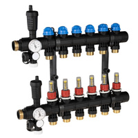 Rozdzielacz do ogrzewania podłogowego AFRISO ProCalida EF1 6-obieg. poliamid GZ 1'' x euroconus 3/4''