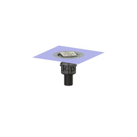 Wpust Ecoguss, DN70, odpł. pionowy, z nasadką Variofix i kratką szczel/ramą nierdz. 120x120