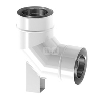 Kolano 87st. fi110/160mm z podporą ekonomic, z uszczelką