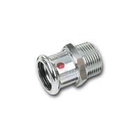 Nypel SANHA Therm, stal (Cynk/nikiel), 54 mm x 2'' (zw x GZ)