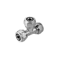 Trójnik PERFEXIM 70A mosiądz niklowany 25 mm x 20 mm x 25 mm (zz x zz x zz)