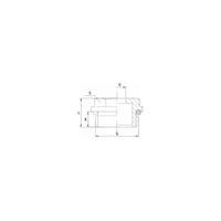 Korek RUMET mosiądz 1/2'' na klucz