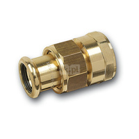 Śrubunek SANHA PURAPRESS trzyczęściowy, Cu, 15 mm x 3/4'' (zw x GW)