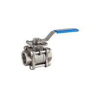 Kurek kulowy gwintowany ze stali 316 ART. 2025 PN63 DN 40