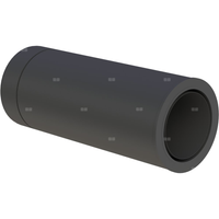 Rura 500mm fi 200mm do skracania z adapteremdo systemu FERRO lakierowana na czarno do systemu FERRO lakierowana na czarno (RAL9011)