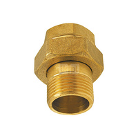 Śrubunek prosty FERRO, mosiądz (żółty), 5/4'' (GW x GZ)