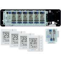 SALUS StartPack Standard - zestaw przewodowego sterowania ogrzewaniem podłogowym bez zarządzania przez Internet: KL06-M, PL07, 4 x VS30W.