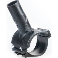 Odgałęzienie siodłowe PE 90x 32 czarne z obejmą WEBA