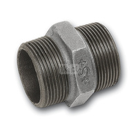 Nypel SANHA 280#, żeliwo (ocynk), 1/4'' (GZ)