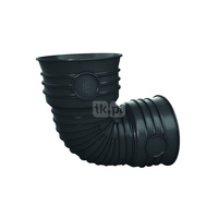 Kolano 45' MAGNAPLAST MAGNACOR MCB, PP (czarny), DN 600 (wz x ww), do kanalizacji