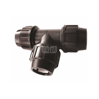 Trójnik UNIPAK FTS PP 50 mm (połączenie zaciskowe x połączenie zaciskowe x połączenie zaciskowe)