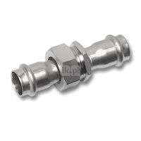 Śrubunek SANHA NiroSan Press trzyczęściowy, stal nierdzewna, 15 mm (zw x zw)