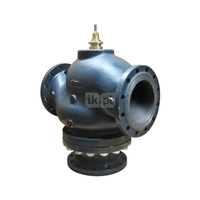 Zawór regulacyjny 3-drożny DANFOSS żeliwo kołnierz DN 10, 100 mm, max. 130'C, max. 0.6bar, ze sterowaniem elektrycznym