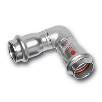 Kolano 90' SANHA NiroTherm Industry, stal nierdzewna, 22 mm (zw x zw)