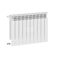 Grzejnik żeberkowy KFA Armatura G600F/10 aluminium, podłączenie boczne 672 x 805 mm, kolor biały