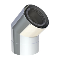 Kolano 45st. DN80/125 wysoki połysk