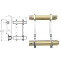 Rozdzielacz mosiężny - 9 obwodów