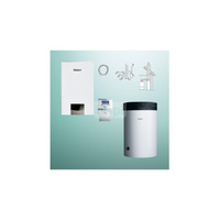 Pakiet - Kocioł gazowy jednofunkcyjny VAILLANT ecoTEC exclusive VC 20CS/1-7 kondensacyjny wiszący 2.8 - 21 kW + RegulatorsensoCOMFORT 720 + Zestaw powietrzno-spalinowy szachtowy + Zasobnik c.w.uVIH R 120/6 M