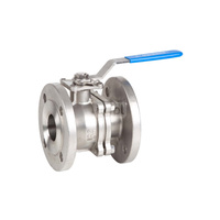 Kurek kulowy kołnierzowy ze stali AISI 316 ART.2528 PN16 DN 65