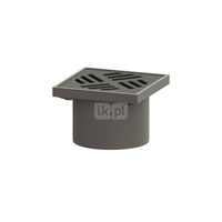 Kratka KESSEL kwadratowa abs 138x138mm do wpustu