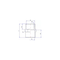 Nypel lut RUMET Mosiądz 3/4'' x 28 mm (GZ)