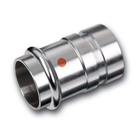 Nypel SANHA NiroTherm Press, stal nierdzewna, 28 mm x 33,7 mm (zw x GW)