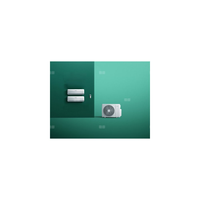 WAM1-040A2NO climaVAIR multi Zestaw multi z dwoma jednostkami ściennymi 2x2,1 kW wydajność chłodnicza 4,1 kW/, wydajność grzewcza 3,8 kW Klasa energetyczna na chłodzeniu/ogrzewaniu: A++/A+