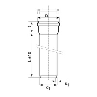 Rura kanalizacyjna zewnętrzna pvc-u MAGNAPLAST KGEL 110 x 3000 x 3.2 z kielichem lita pomarańczowa, klasa C - SN 8