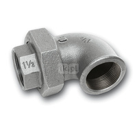 Śrubunek 45' SANHA 96# Trzyczęściowy, żeliwo (ocynk), 1 1/2'' (GW)