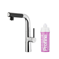 MUNGO BATERIA KUCHENNA Z FUNKCJĄ FILTRACJI WODY, CHROM / CZARNY + ZESTAW FILTRUJĄCY PROFINE LILAC S