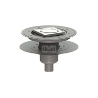 Wpust Classic DN50, odpł.pion., z nasadką Variofix i kratką 95x95, podwój. uszczel.