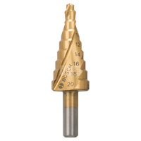 Wiertła stopniowe ze stali HSS-TiN 4-20  mm