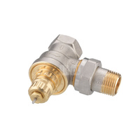 Zawór grzejnikowy termostatyczny DANFOSS kątowy (kąt prosty) (brak), połączenie 1/2'' (niklowanie) biały