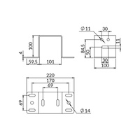 Łącznik kapeluszowy LK profilu KJ OGCLKKJ