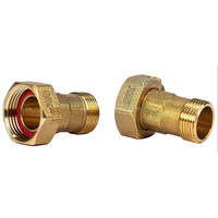 Półśrubunek QIK mosieżny z uszczelką GZ 1/2''-GW 3/4''