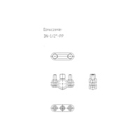Obejma mocująca masywna NICZUK DN 20-22 mm 1/2