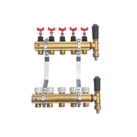 Rozdzielacz mosiężny do OP z przepływ. - QIK ECO - 13 sekcji