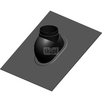 Przejście przez dach 0st.-48st. fi125mm kolor czarny RAL9005