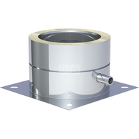 Płyta fundamentowa fi130mm z odpływem skroplin w bok montaż na cokole