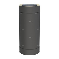 Rura dł. 500mm fi 080mm lakierowana na czarno