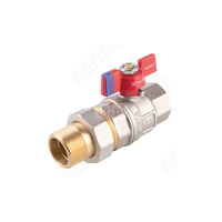 Zawór kulowy FERRO F-POWER 1/2'' GZ x GW, uchwyt: motylek