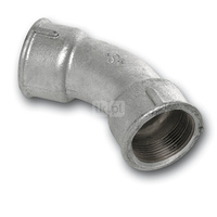 Łuk 45' SANHA 41#, żeliwo (ocynk), 3'' (GW)