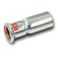 Nypel SANHA Therm Industry redukcja, stal (Cynk/nikiel), 22 mm x 15 mm (zz x zw)